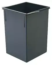 15L Graphite Gray Plastic Waste Bin for Hailo Easy Cargo 30 Pull-Out Replacement