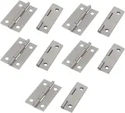 Aexit Cabinet (hand operated tools) Toolbox Jewelry Box Comestic Case Metal pipe tube Hinges Silver (57ry742qf362) Tone 10pcs