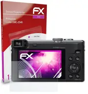 atFoliX armoured film compatible with Panasonic Lumix DMC-ZS40 glass film 9H protective armour 03 FX HYBRID GLASS