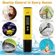 PH Meter LCD Digital Electric Tester Pen Water Hydroponics Test Kit Aquarium