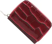 [JEWEDECO] Accordion Card Case Wallet for Women Compact Credit Card Holder Multiple Slots for Easy Organization and Stylish Change Holder
