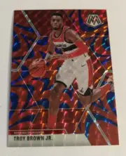 2019/20 Mosaic Mega Box PRIZM Reactive Blue TROY BROWN JR. Wizards #162