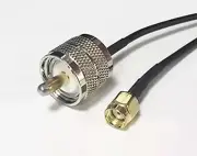 8” UHF PL259 male to RP SMA male plug RF adapter coax cable RG174 20cmNEW Good