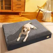 Memory Foam Orthopedic Dog Bed Pet Mat with 2-Layer Replaceable Cover (XL(105x70x10cm))