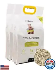 Furberry Natural Soy Litter Tofu Cat Litter Clumping Flushable Litter Ultra A