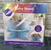 Amscan Blue Polka Dot Cake Stand Holds 12" Cake
