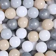 Pit Balls Crush Proof Plastic Children's Toy Balls, Macaron Ocean Balls for Birthday Party Decoration,for Ball Pit, Tent, Bounce House, Baby Pool, Playhouse, 2.17 Inch …