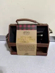"The Gentlemen's" Faux Leather Drink Caddy with Opener and 4 Coasters- *NEW*