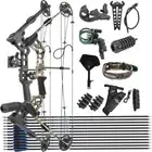 Archery Compound Bow Set 20-70lbs Adjustable 320FPS Arrows Shoot RH LH Hunt X8