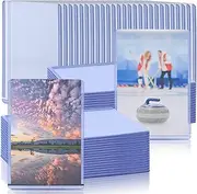 Vmiapxo 50 Pack 4" x 6" Hard Plastic Card Sleeves, Waterproof Photo Card Sleeve for Trading Card, Sports Baseball Card, Postcard, Clear Double Sided Display Collector and Protector