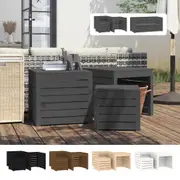 Outdoor Storage Box Tool Box Storage Chest with Lid Solid Wood Pine vidaXL