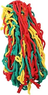 Toyvian Boys and Girls Climbing Net Nylon Rope Safety Net 1m x 3m 5cm Mesh Multicolored for Playground Stairs Activity