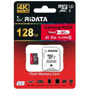 【RiDATA錸德】 micro SDXC USH-III A30 A1 128GB 記憶卡 /個