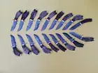 Lot Of 20, 6" INCHES handmade Damascus Skinner Knife with leather Sheath