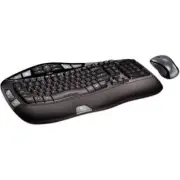 Logitech Cordless Desktop Wave Wireless Mouse & Keyboard US English (920-000264)