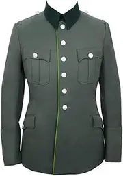 [militaryharbor] WW2 WWII German Heer M28 Officer Mountainer Gabardine Piped Service Tunic Jacket I