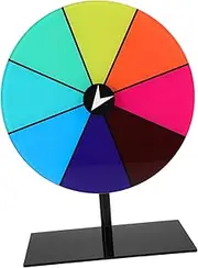 WOONEKY 8-Slot Rotating Prize Wheel for Contests Tabletop Game Engaging for All Ages Ideal for Parties