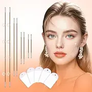 Face Lift Tape Invisible, Face Tape Lifting Invisible 100PCS Neck Tape Face Lift Tapes and Bands with 8 Strings Face Lifter Instant Facial Tape for Makeup Double Chin Eyebrows Jowls Sagging Woman