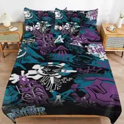 v6740 Bed Sheets Bedding Black Panther Bedding Sets Ultra Soft Skin-Friendly Duvet Cover 3 Piece, Cute Comforter Cover Bed Set for Boys Girls Kids (