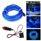 Blue LED Decorative Interior Car Atmosphere Wire Strip Light Lamp 2m Accessories