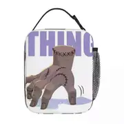 c185 Wednesday Addams Lunch Bags Insulated Lunch Tote Portable Bento Box Leakproof Picnic Bags for Woman Work Children School k185