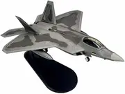 Replica Pre-Build Aircraf 1/100 for Metal F22 F-22 (with Stand) Die-cast Alloy Raptor Stealth Fighter Model Replica Military Aircraft Collection Display Gift Collection Gift Display
