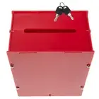Portable Locking Mailbox Outdoor Mailbox Locking Letter Case Ballot Box