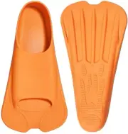 CAPAS Swim Training FINS Comfort Silicone Flippers Short Blade Mn 9-10 Wmn 10-11