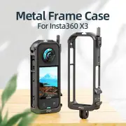 For Insta360 X3 Aluminum Alloy Camera Frame Case/Lens Cover Protection Accessory