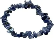 Gemstone Chip Stretch Bracelet, Iolite, One Size