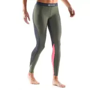 CLEARANCE!! Skins Dnamic Womens Compression Long Tights (Midnight/Sage)