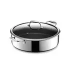 HexClad Hybrid Nonstick Sauté Pan and Lid, Chicken Fryer, 7-Quart, Dishwash