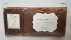 Satin Full/Double Brown Sheet Set 4 PC w/ 2 Bonus Pillowcases NEW