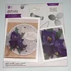 GEMINI Crafters Companion Elegant Crocus cut Die Set NEW 9 piece Flower card art