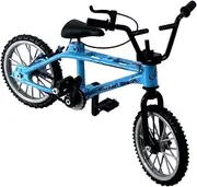 Mini Bicycle Model for Kids Boys Mini Bicycle Toy for Home Cake Toppers Blue 11x8 cm