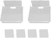 Small Speaker Wall Shelf Acrylic Adhesive Multi Angle Adjustment Space Saving Security Cameras Floating Shelf for Home Office