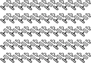 [QANYEGN] 50sets Bow Tie Hardware Clips, Metal Bow Tie Hardware, Electroplated Bow Tie Clasps (Black)
