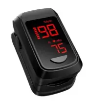 Fingertip Pulse Oximeter Mini Oximeter Oxygen Saturation Monitor (Black)