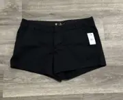 Volcom Shorts Womens 31 Black Chuckie Short Mid Rise