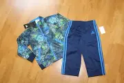 NWT BOYS ADIDAS SZ 24 MONTHS JACKET, PANTS SWEATSUIT TRACKSUIT BLUE