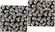 [SHERCHPRY] 2pcs Halloween Skull Headwrap Skeleton Print Bandana Comfortable Square Headwrap Wraps Printing Ghost Headband