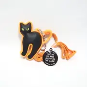 Bath Body Works PocketBac Hand Sanitizer Holder Glow in the Dark Cat Lanyard