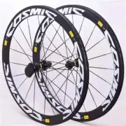 700c Carbon Fiber Road Bike Wheelset Clincher Thru Axle Center Lock Hubs 50x25mm