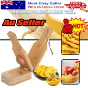 2 In 1 Wooden Tostonera Plantain Press Banana Smasher Maker for Fried PlantaiKJ