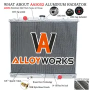 3Row Aluminum Radiator For 1996-2006 Mitsubishi TRITON MK 2.8L Turbo Diesel -MT (for: Mitsubishi)