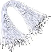 PHENOFICE 50pcs Elastic Barbed Cords Elastic with Barbs Detachable Key Ring Key Rings Heavy Duty Elastics Mask Cord Cleat Round Rope Elastic Cord Band Elastic Cords Black Elastic Cord White