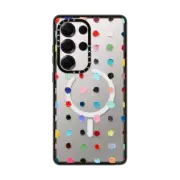 Galaxy S25 Ultra Impact Magnetic Case Infinite Polka Daubs