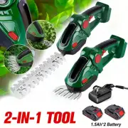 2 in 1 Cordless Hedge Trimmer Rechargeable Garden Pruner Edger Shears for Makita