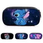 Kids Angel Stitch Print Pencil Case Student School Stationery Make Up Pen Bags