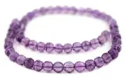 Faceted Round Amethyst Beads 8mm Purple Gemstone 16 Inch Strand